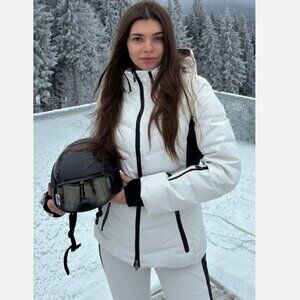 Zara $279 DOWN feather SKI JACKET WATER RESISTANT WIND PROTECTION M L 8073/091